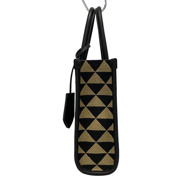 PRADA Prada Symbol Embroidered Fabric Mini Bag Tote Bag 1BA355 - Picture 4 of 16